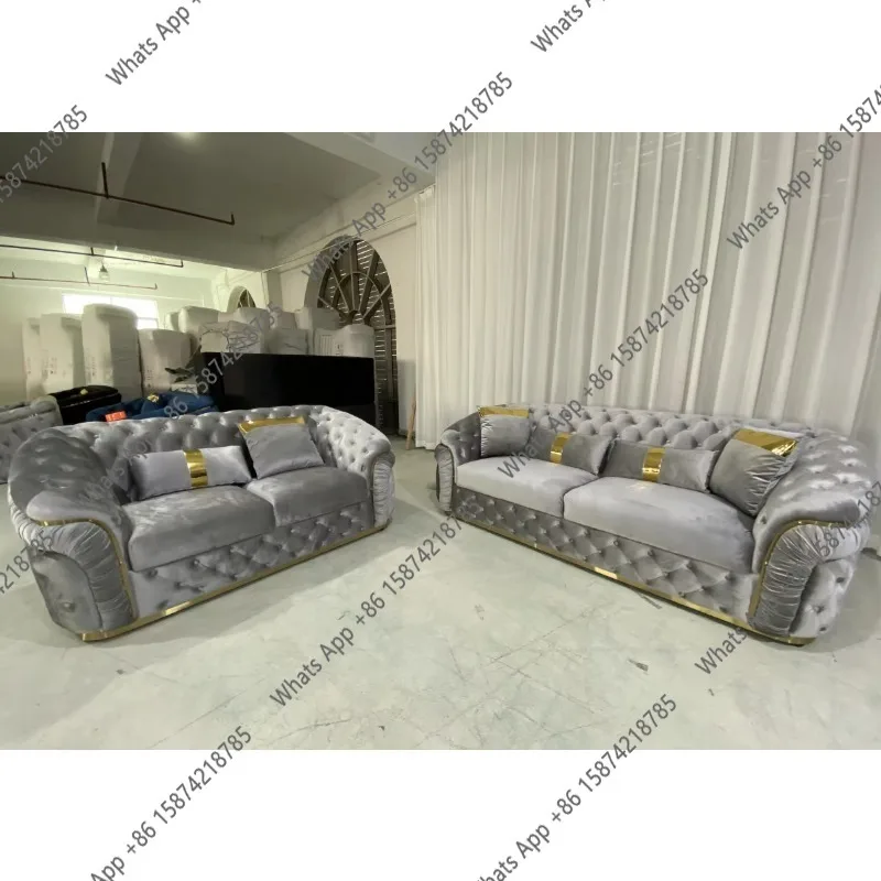 Furniture Leg Set - J C プラッシュベルベットソファとラブシートコーナー家具、リビングルーム木製脚セット