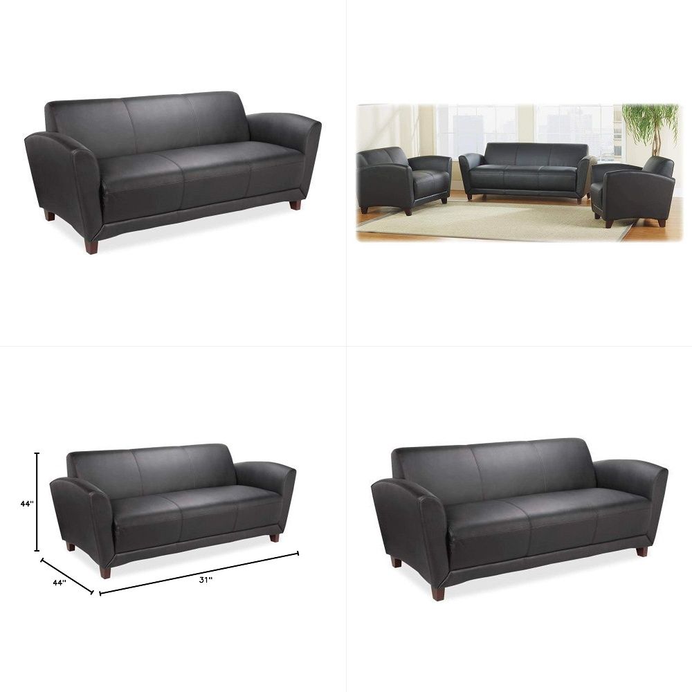 Furniture Leg Set - ソファセット リビングルーム家具セット 3ピースソファセット モダンレザーカウチセット 木製フレーム、金属脚、厚いクッション付き Sサイズ