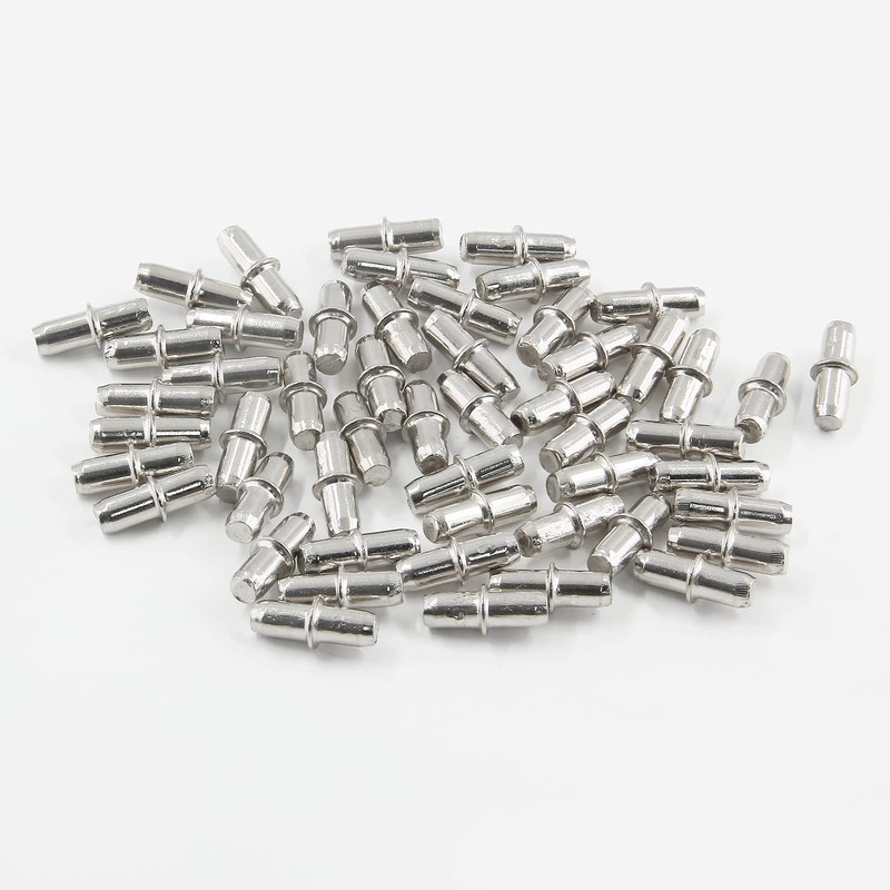 Furniture Hardware Material - 本棚用層板固定ピン 21個、コンパクトなペグデザイン、鉄製金属素材、家庭用家具金具、多目的用途