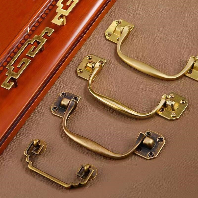 Vintage Furniture Hardware Pulls - レトロメタルアンティーク真鍮キッチン靴キャビネットドアハンドル家具引き出しノブワードローブ食器棚ドレッサー取手ハンドル