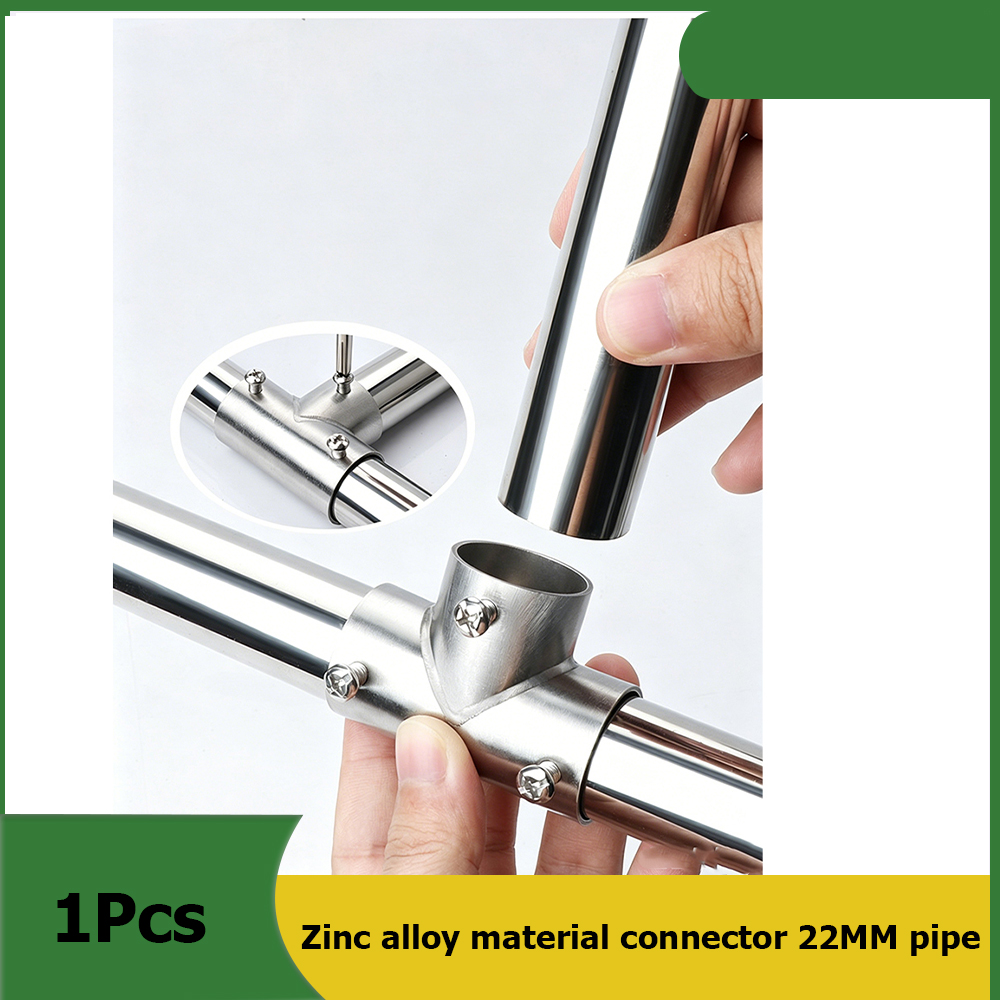 Furniture Hardware Material - 1 個の新しい亜鉛合金材料コネクタ 22 ミリメートルパイプジョイント 2/3/4/5/6 ラウンドパイプ固定部品家具ハードウェアに適しています