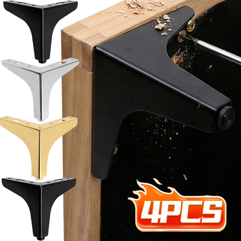 Furniture Hardware For Legs - 金属製家具脚交換用足部 ゴールド ブラック シルバー スチール製フットパッド ソファ