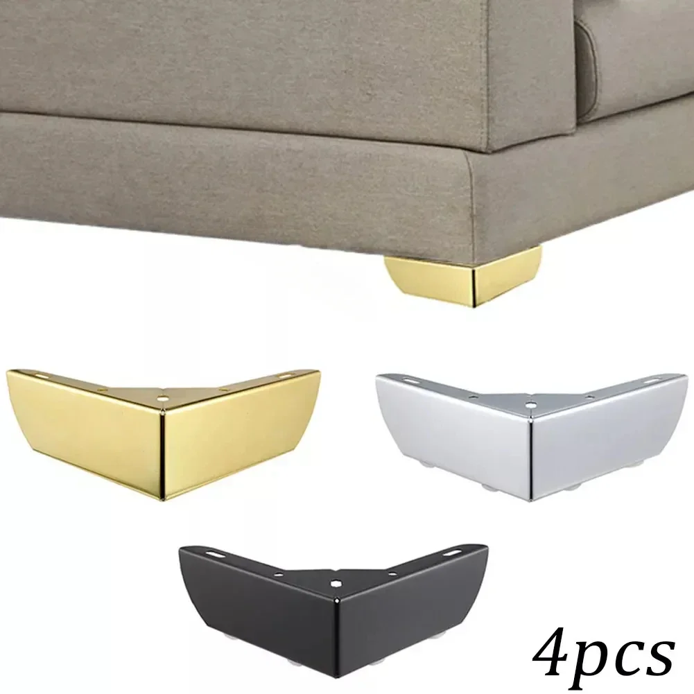 Furniture Hardware For Legs - 4 個の重荷重ベアリング家具の脚金属キャビネット三叉の足三角形ソファ脚 DIY 家具ハードウェア脚