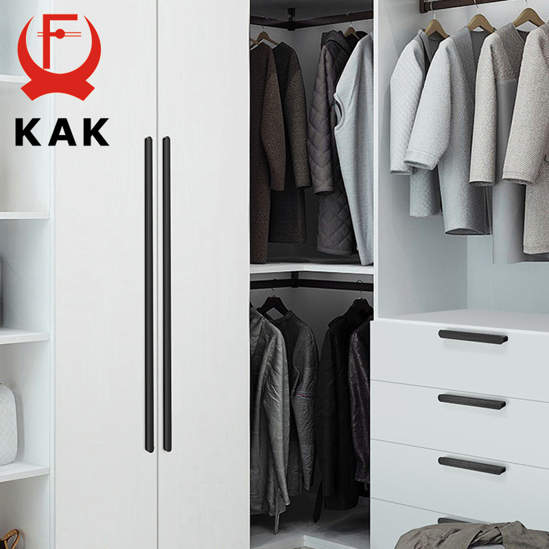 KAK アメリカンスタイル黒キャビネットハンドルアルミ合金キ - Furniture Hardware Black のレビューと価格