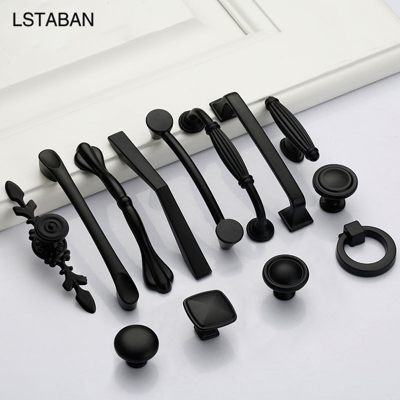 ソリッドモダンシンプル家具ハードウェアアクセサリー引き出しキ - Furniture Hardware Black のレビューと価格