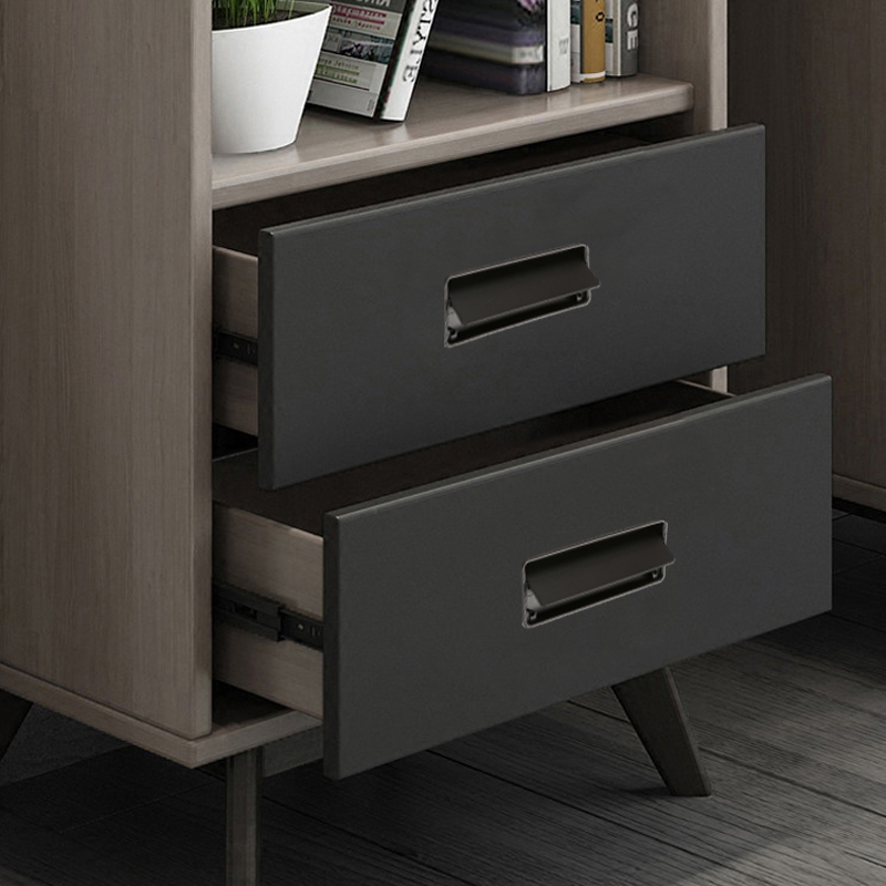 クローゼットキッチン隠しドアハンドルブラックゴールド埋め込み - Furniture Hardware Black のレビューと価格