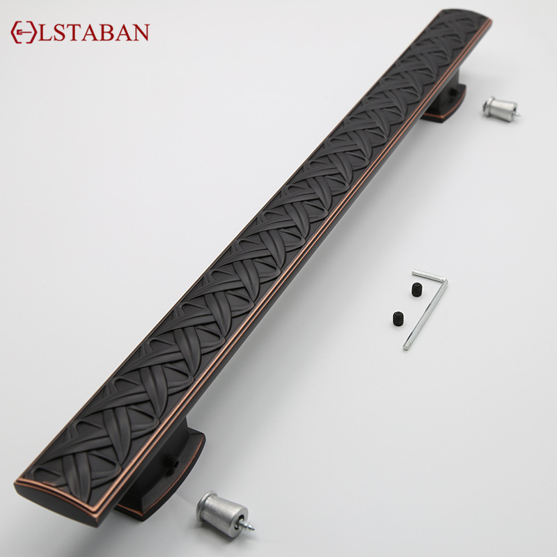 LSTABAN 現代北欧黒パターンドアハンドルヴィラハンドル - Furniture Hardware Black のレビューと価格