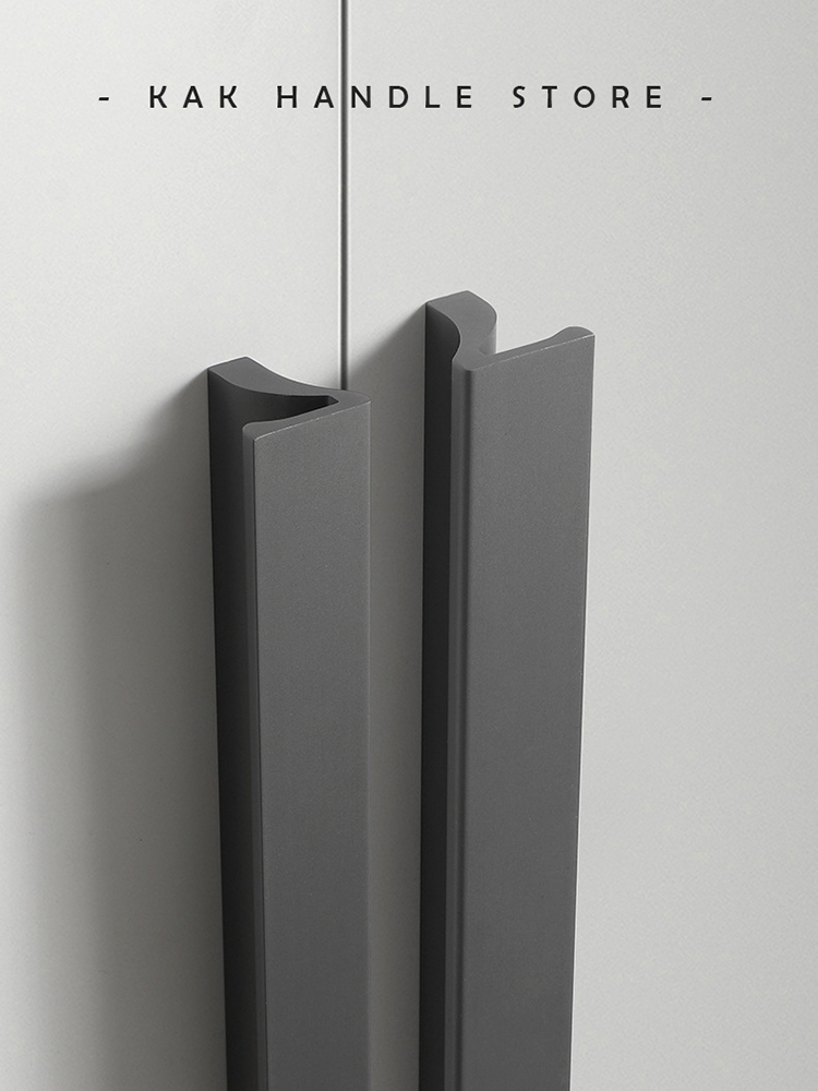Kak-黒の隠しキャビネットハンドル、キッチン食器棚ドア、ク - Furniture Hardware Black のレビューと価格