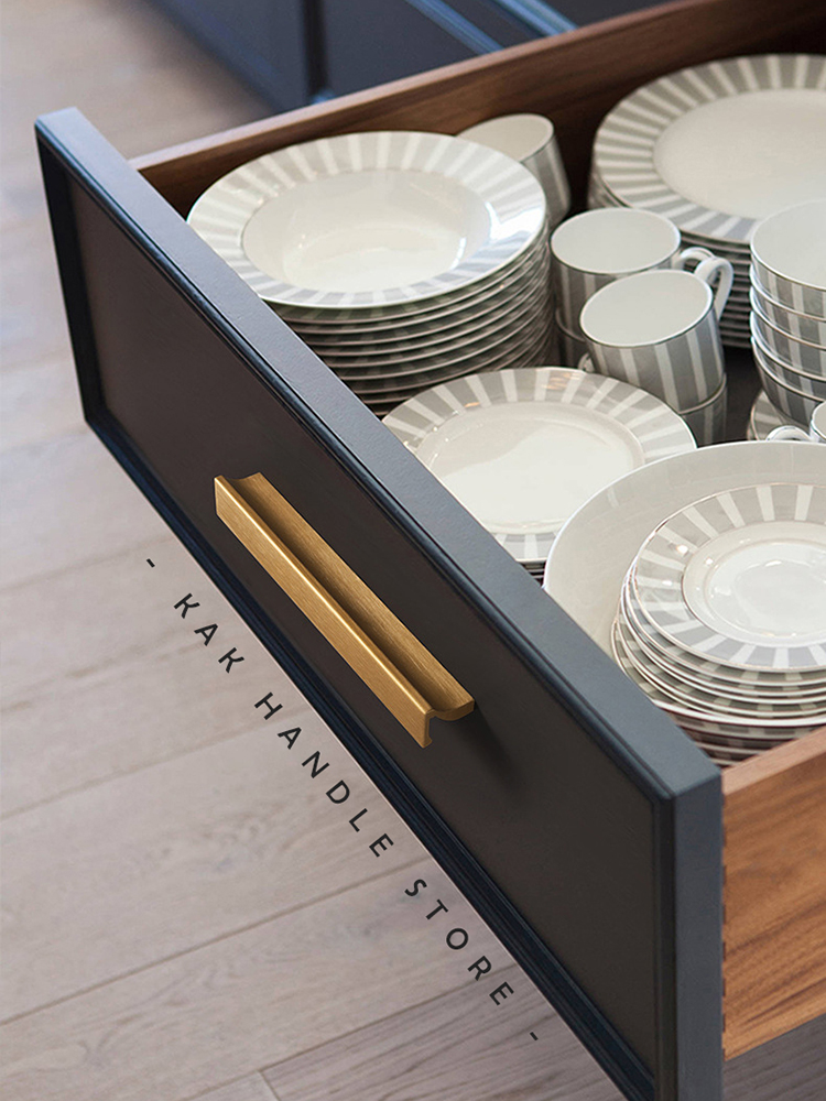 Kak-黒の隠しキャビネットハンドル、キッチン食器棚ドア、ク - Furniture Hardware Black のレビューと価格