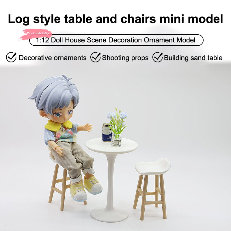 ミニチュアドールハウス高脚丸テーブルとバーチェアセットシミュ - Furniture Leg Set のレビューと価格