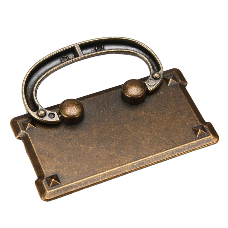 4ピースヴィンテージアンティークブロンズ引き出しリングプルハ - Furniture Hardware Latch のレビューと価格