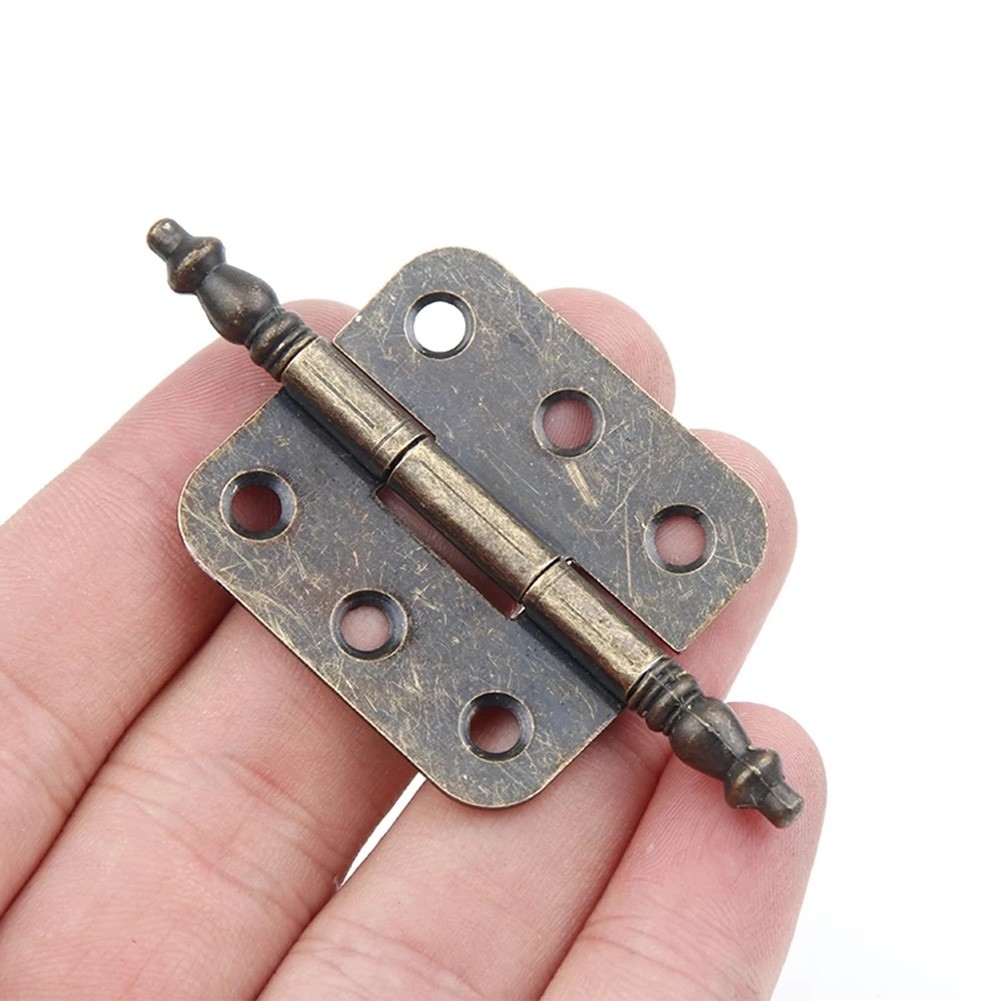 ヒンジ修理プレートアンティークブロンズ王冠ヒンジ6穴ジュエリ - Furniture Hardware Repair のレビューと価格