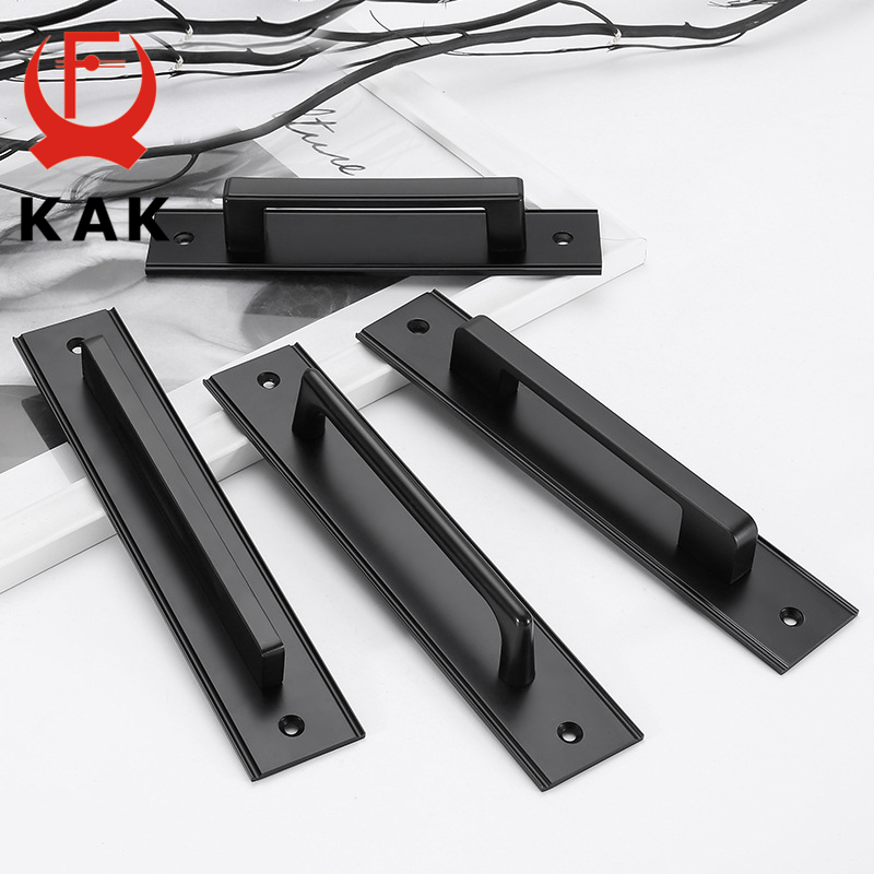 Kak-室内ドア,寝室,キッチン,家具用の黒いアルミニウム合 - Furniture Hardware Black のレビューと価格
