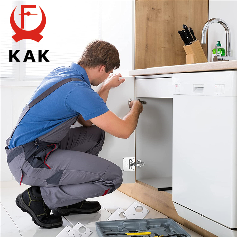 KAK 8 個ヒンジ修理プレートつや消しステンレス鋼キャビネ - Furniture Hardware Repair のレビューと価格