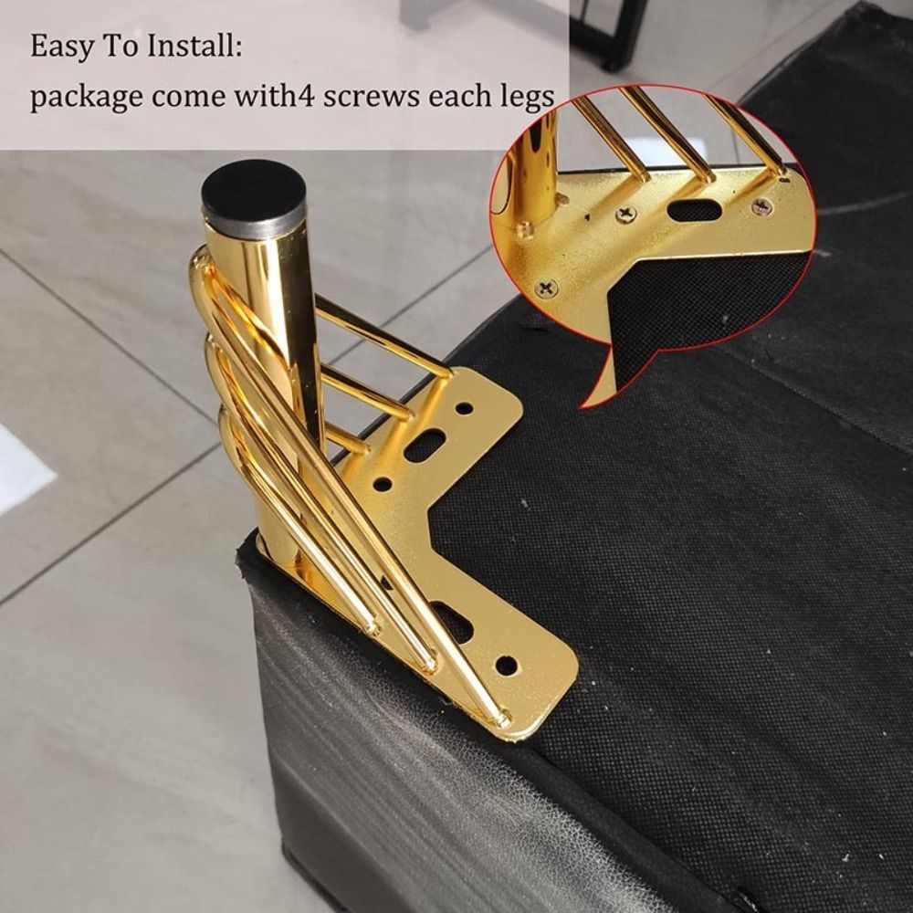金色の家具の脚、厚みのあるデザイン、高さ15cm、家具金具の - Furniture Hardware Material のレビューと価格