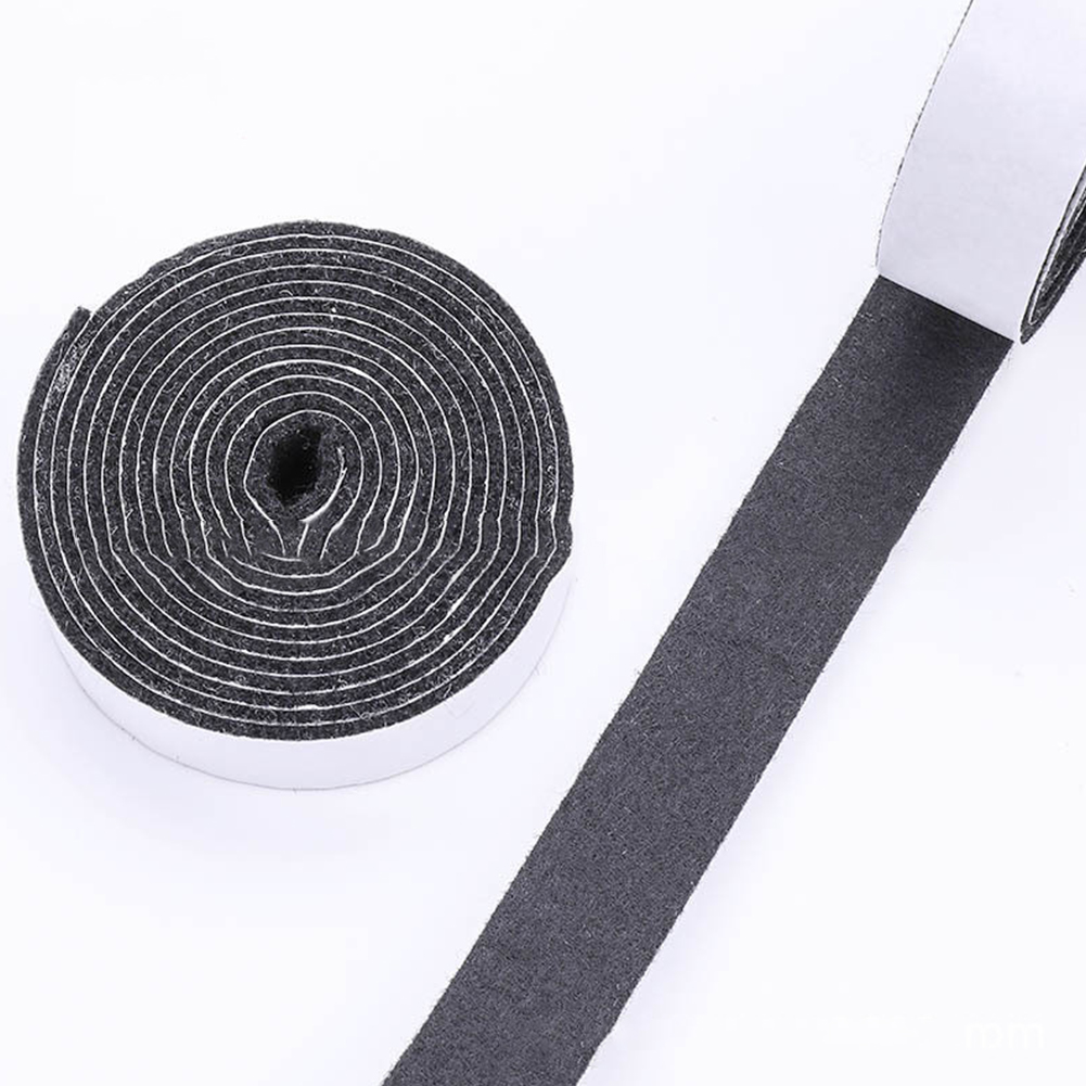 静かなフェルトストリップ自己粘着フェルト家具パッドロールブラ - Furniture Hardware Black のレビューと価格