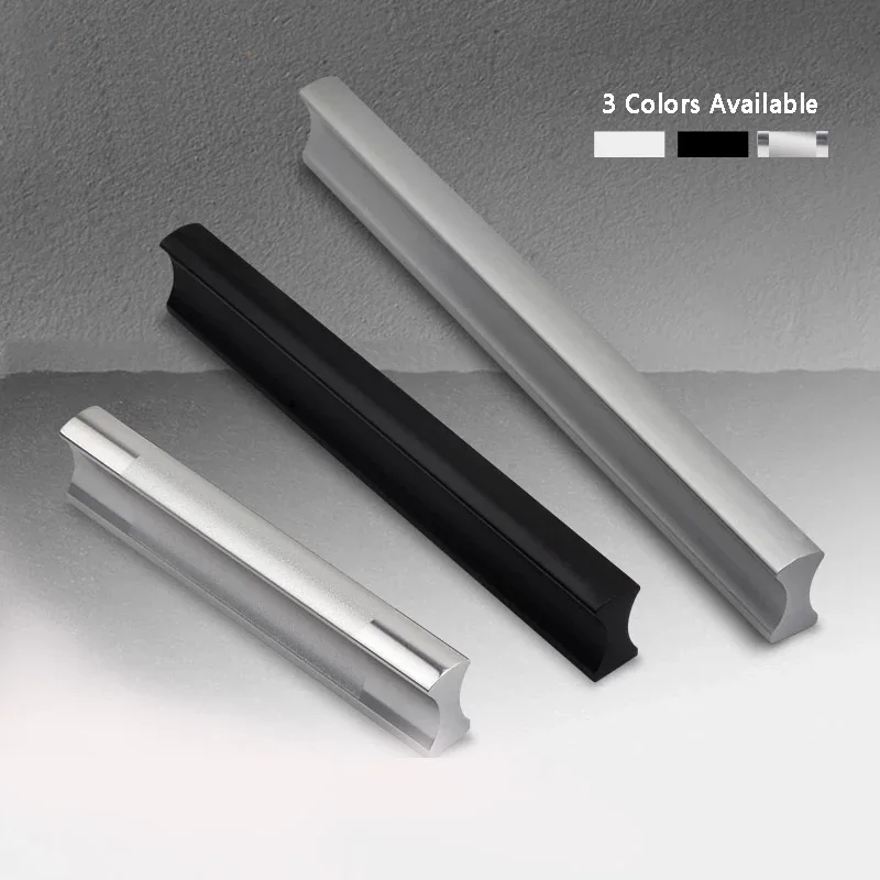 YM キッチンキャビネットハンドルとプル ブラックシルバー  - Furniture Hardware Black のレビューと価格