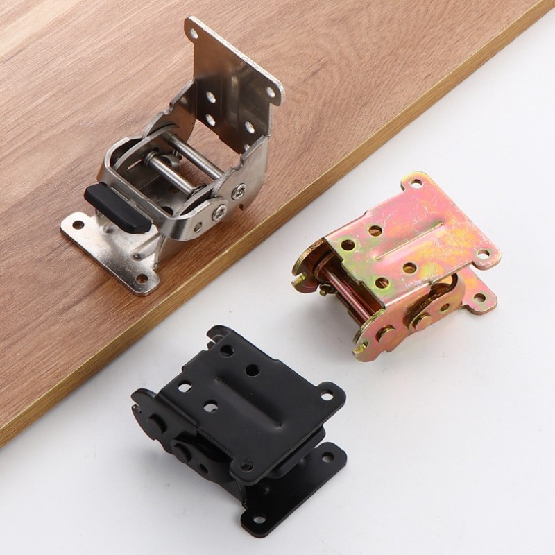 1個 180/90度折りたたみヒンジ セルフロック式テーブル - Furniture Hardware For Legs のレビューと価格