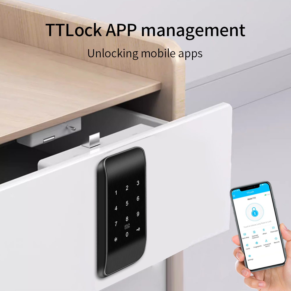 指紋付き引き出しロック,rfid家具ロック,bleキャビネッ - Furniture Hardware Latch のレビューと価格