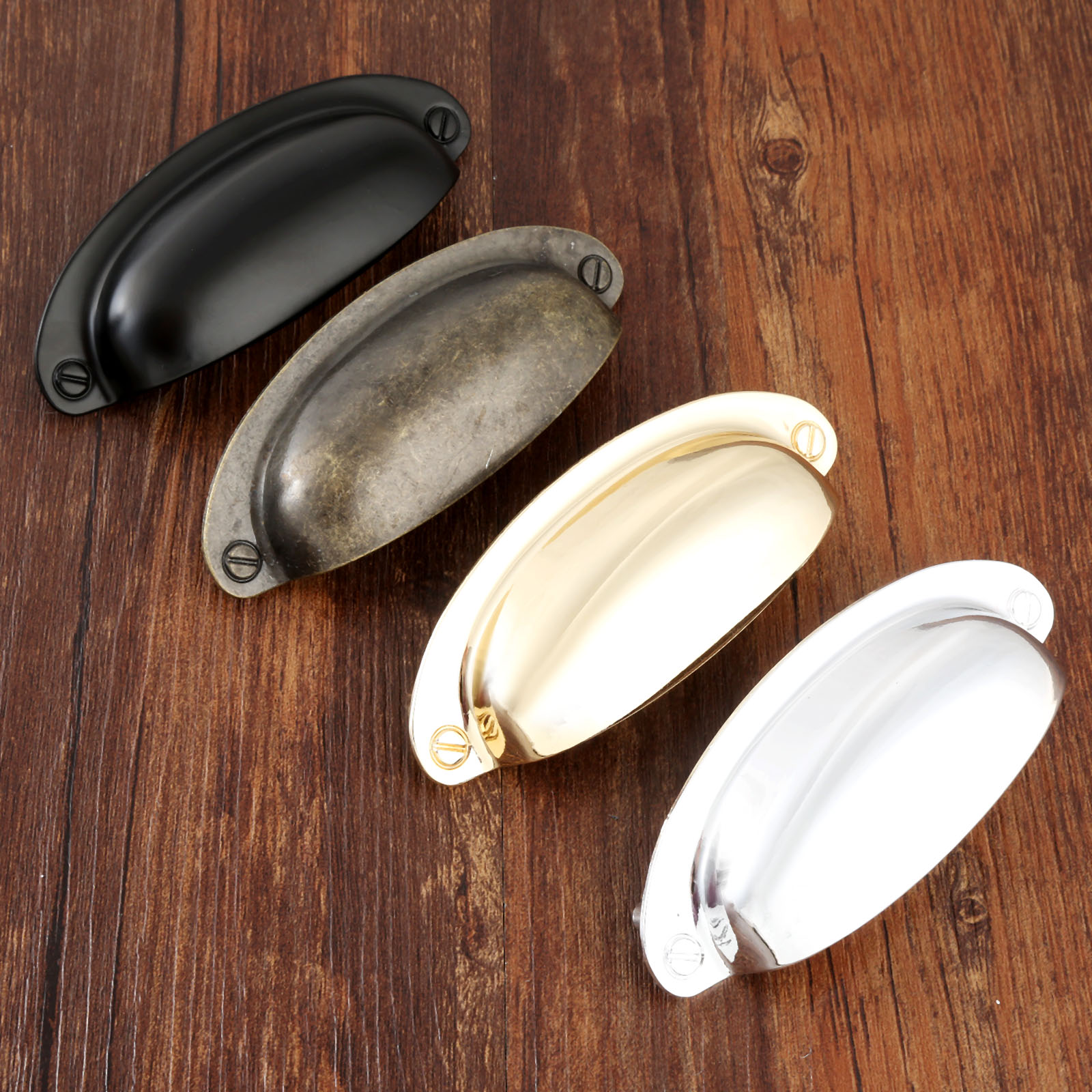 ヴィンテージシェルハンドル108x40mm,アンティークブロ - Vintage Furniture Hardware Pulls のレビューと価格