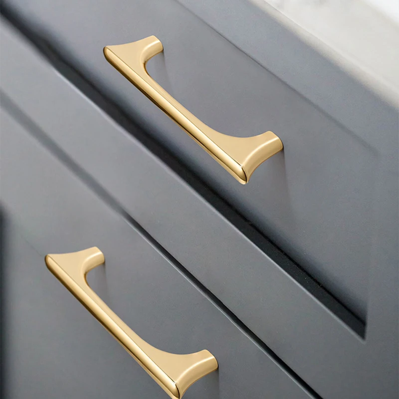 YMゴールドキッチンキャビネットハンドル ブラック寝室用引き - Furniture And Hardware Store のレビューと価格