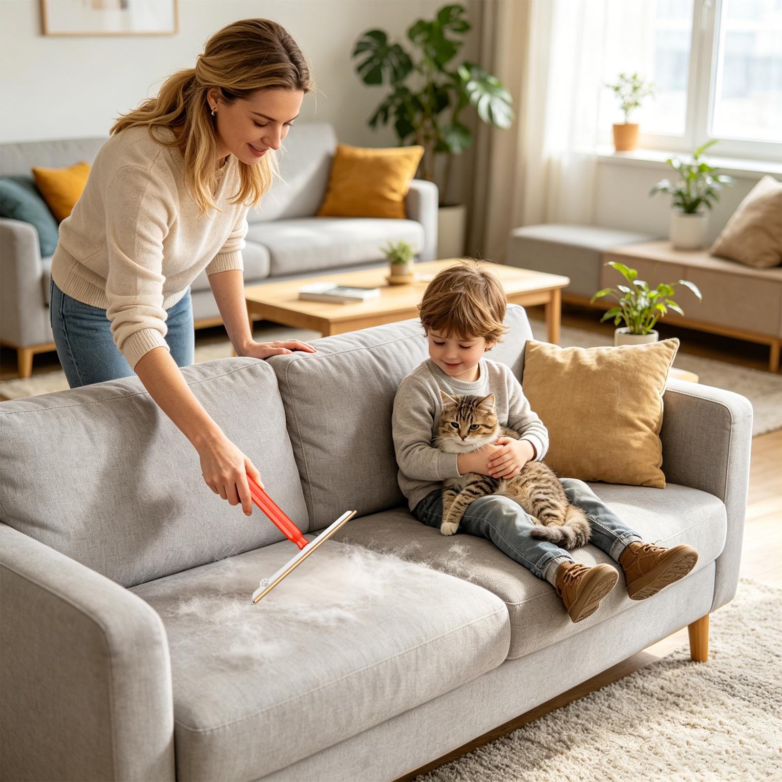 ペットの毛取り用カーペットレーキ 1個、持ち手付き、再利用可 - Furniture Hardware Latch のレビューと価格