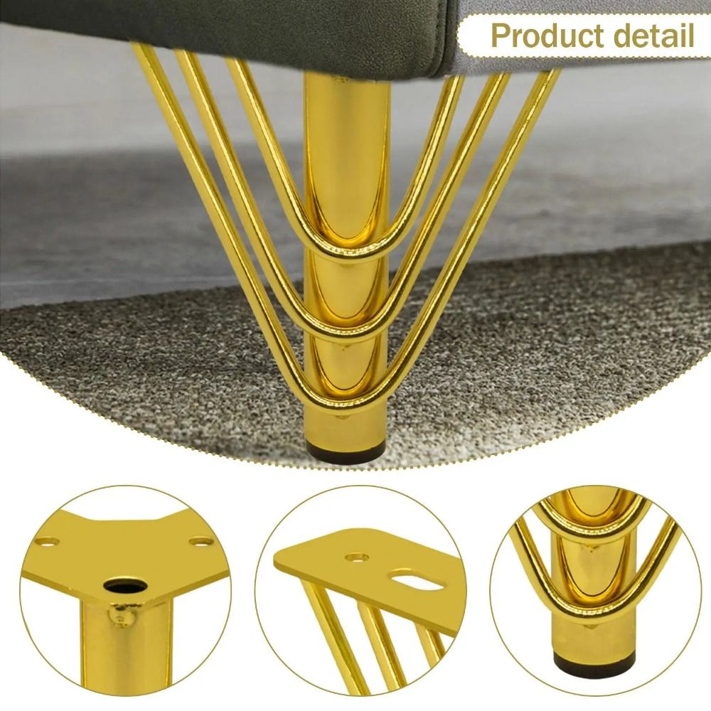 金色の家具の脚、厚みのあるデザイン、三角形の家具金具の脚、高 - Furniture Hardware Material のレビューと価格