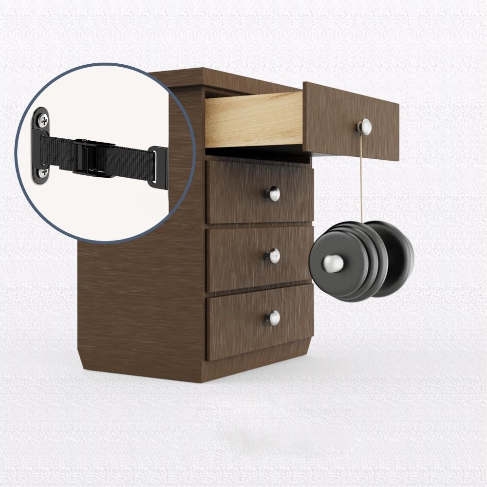 簡単設置耐震家具アンカー調整可能なユニバーサル壁アンカーユニ - Furniture Hardware Latch のレビューと価格