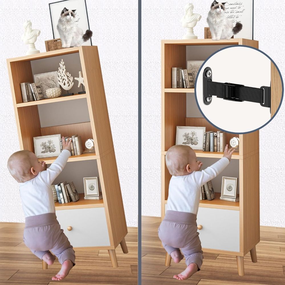 簡単設置耐震家具アンカー調整可能なユニバーサル壁アンカーユニ - Furniture Hardware Latch のレビューと価格