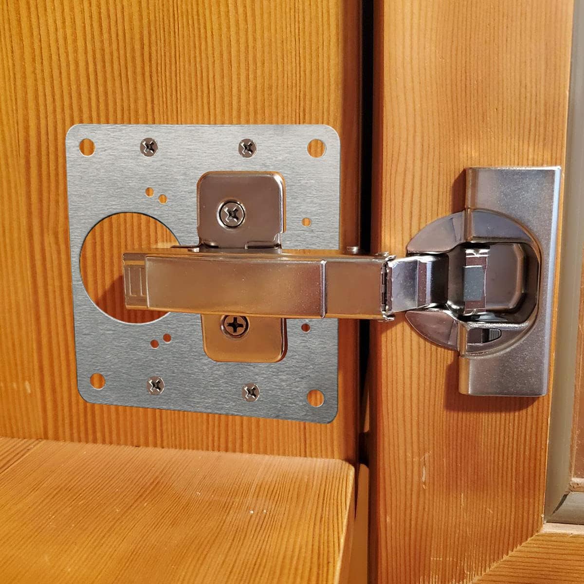 キャビネットドアヒンジ修理プレートステンレス鋼家具ヒンジ固定 - Furniture Hardware Repair のレビューと価格