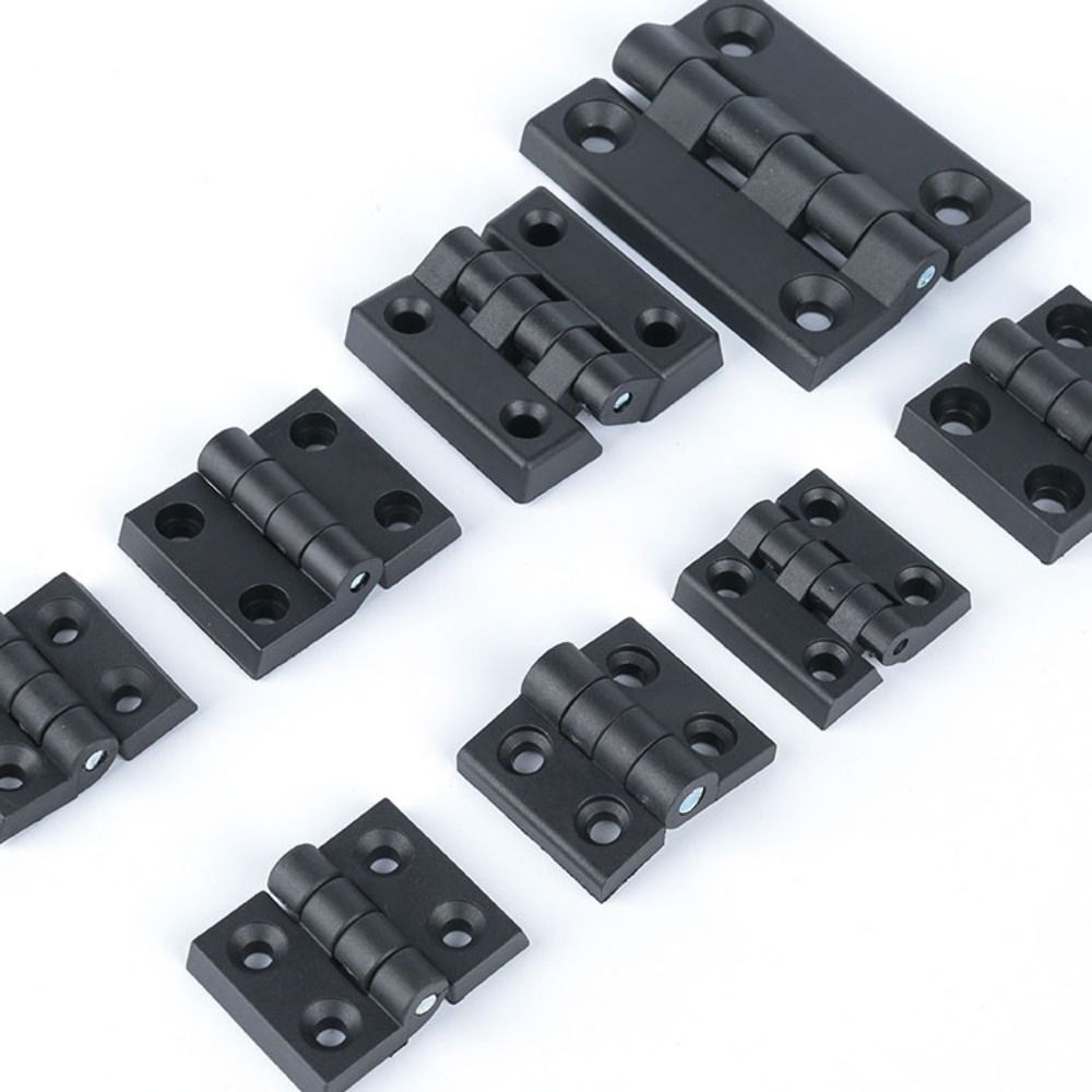 ABS樹脂製家具用小型ヒンジ、ミニプラスチック製黒色ドア用ヒ - Furniture Hardware Black のレビューと価格