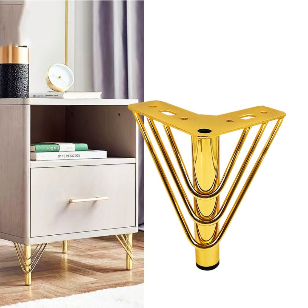 黄金色の家具の脚、厚みのあるデザイン、高さ15cm、家具金具 - Furniture Hardware Material のレビューと価格