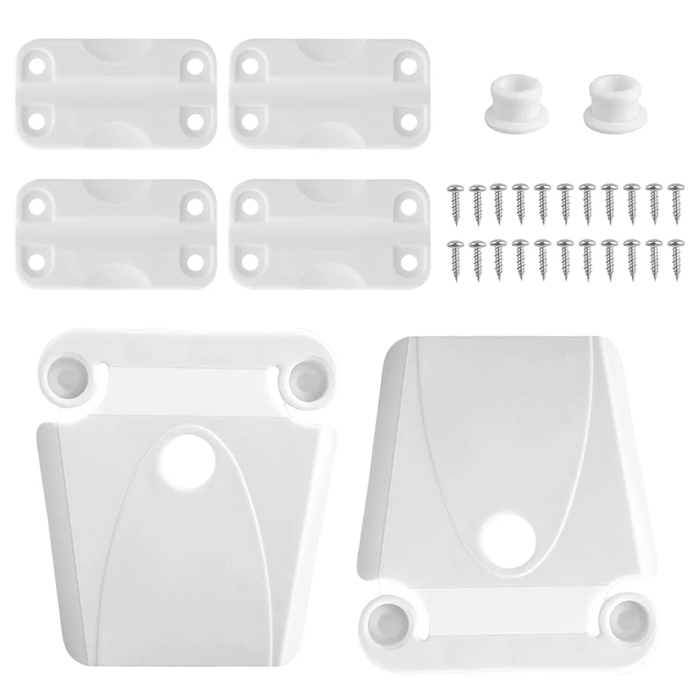 4パックヒンジと2つのラッチ交換セット、Igloo 50-1 - Furniture Hardware Repair のレビューと価格