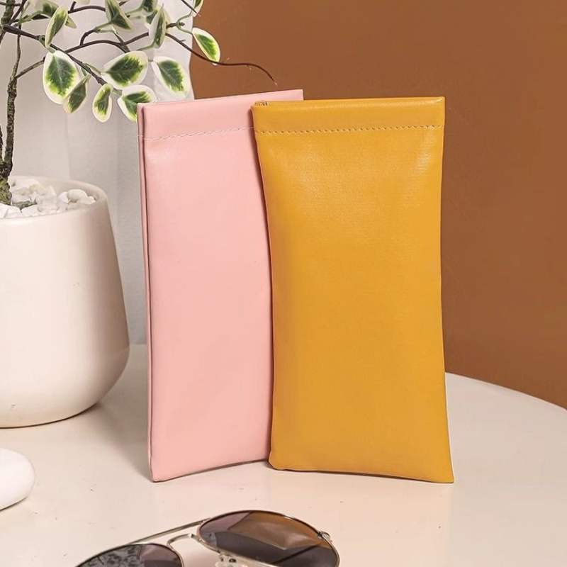 ユニセックスレザー眼鏡ケースポータブル自動閉鎖スプリングヒン - Soft Close Hinge のレビューと価格